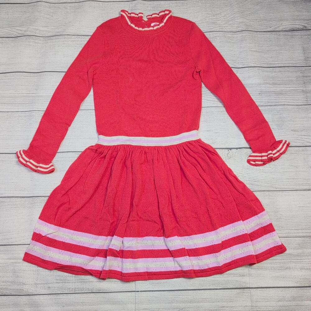 8/9 Mini Boden Coral Sweater Dress